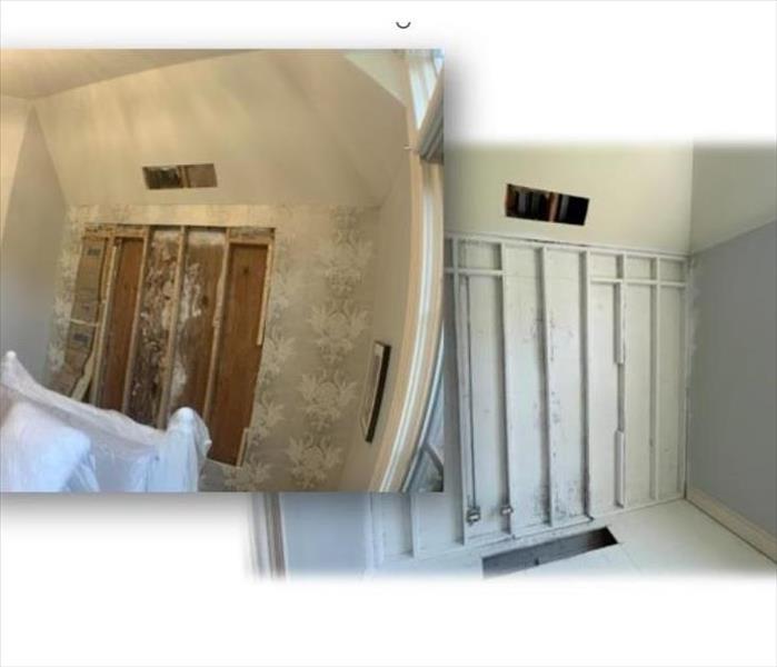 Before and after a mold remediation project! 